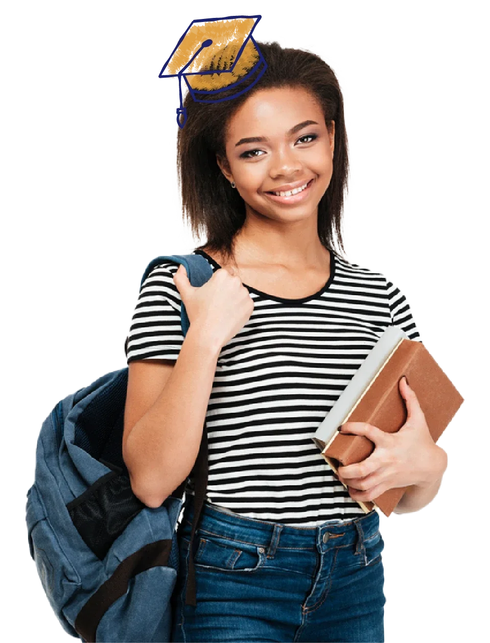 Enfants EduBoost avec chapeau de diplôme